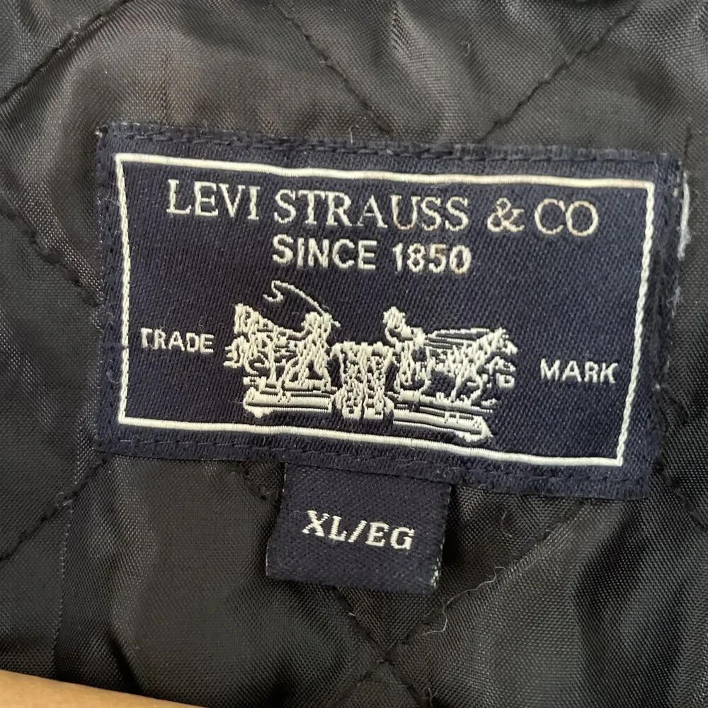 Levi's Levi Strauss Flannel Shacket XL Heavy Shirt Jacket‎ Button Up Plaid Mens
